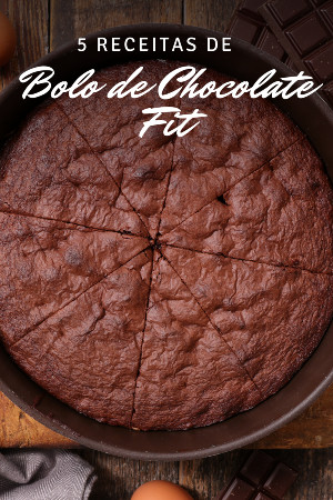 You are currently viewing 5 Receitas de Bolo de Chocolate Fit