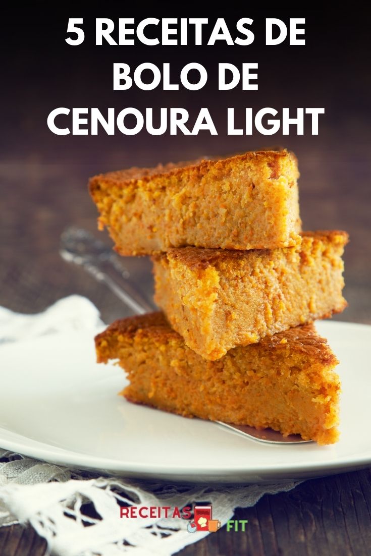 You are currently viewing 5 Receitas de Bolo de Cenoura Light