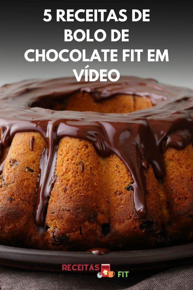 You are currently viewing 5 Receitas de Bolo de Chocolate Fit em Vídeo