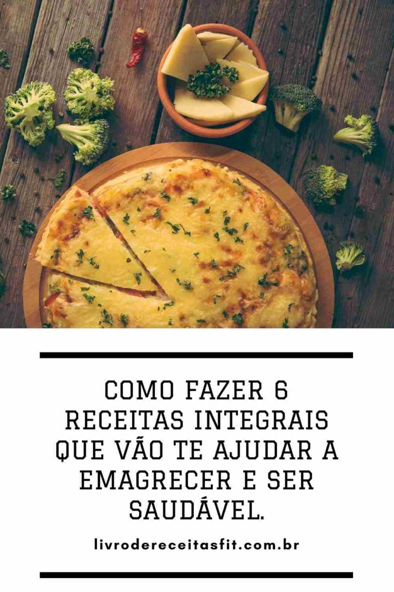 Read more about the article Como fazer receita integral que ajudará a emagrecer e ser mais saudável.