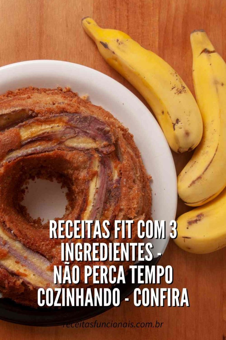 Read more about the article Receitas fit com 3 ingredientes – Não perca tempo cozinhando – Confira