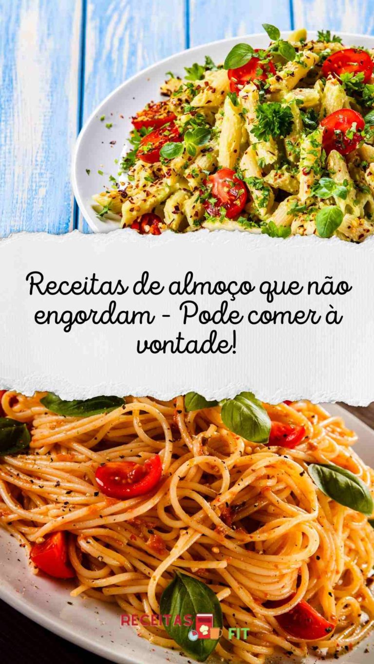 Read more about the article Receitas de almoço que não engordam – Pode comer à vontade!