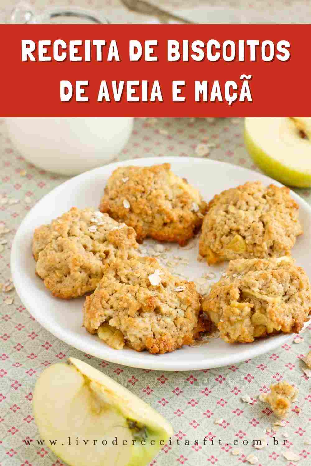 You are currently viewing Receita de Biscoitos de Aveia e Maçã