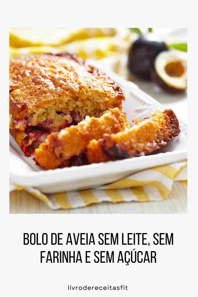 Read more about the article Bolo de aveia sem leite, sem farinha e sem açúcar