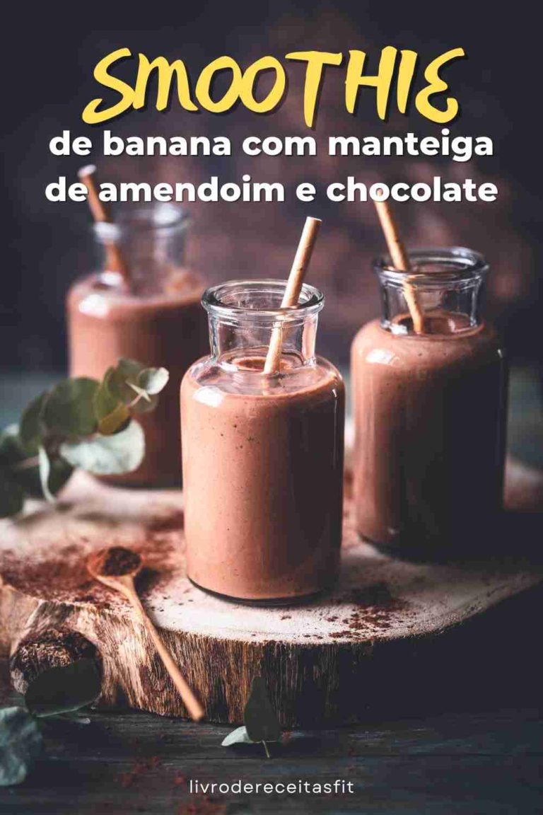 Read more about the article Smoothie de banana com manteiga de amendoim e chocolate