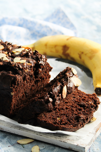 Pão de Banana com Chocolate