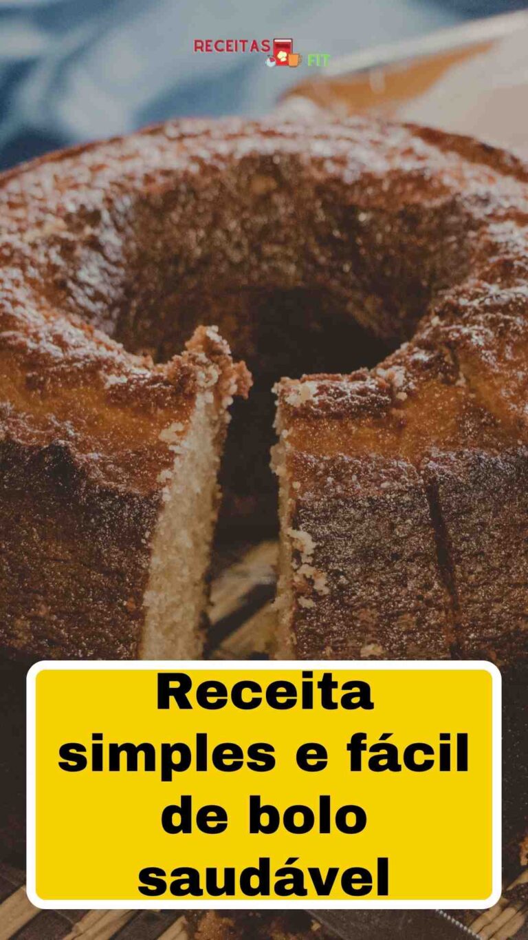 Read more about the article Receita simples e fácil de bolo saudável